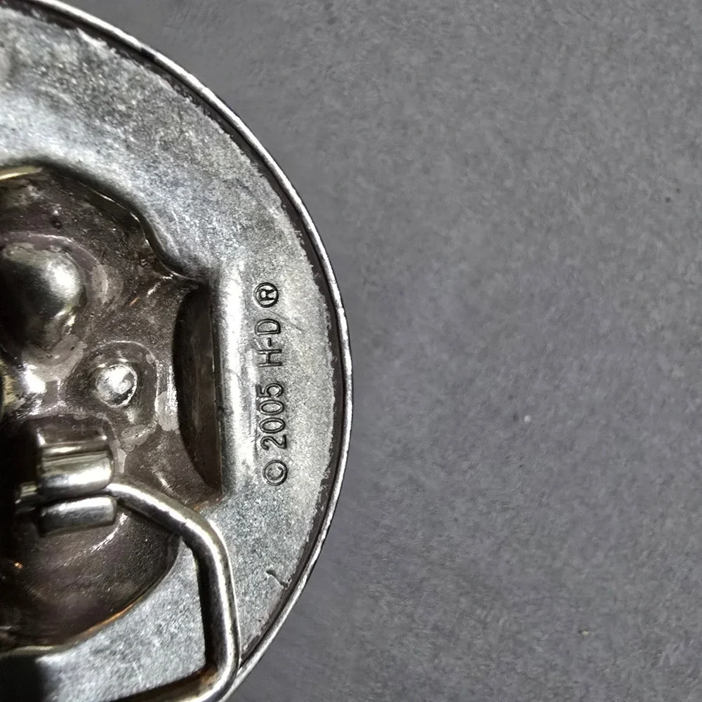 Harley Davidson Belt Buckle Mens OS Silver Willie G Skull 3D Vintage 2005